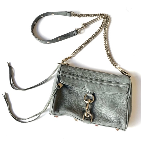 Rebecca Minkoff Gray Mini Mac Crossbody Bag - Picture 1 of 11
